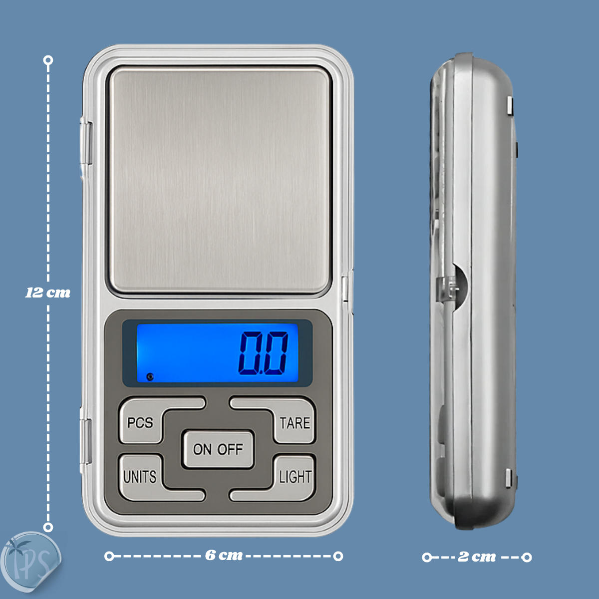 Gramera Balanza Para Miligramos Digital Bascula De Cocina Gris 500 G
