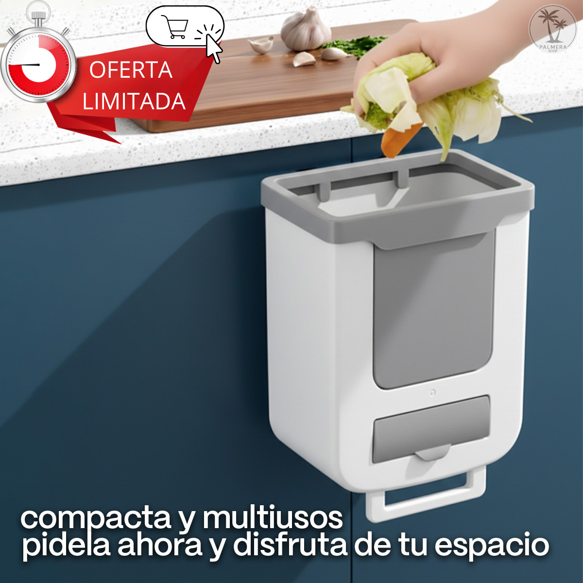 Caneca Basurero Bote Cocina Plegable Papelera Multiusos