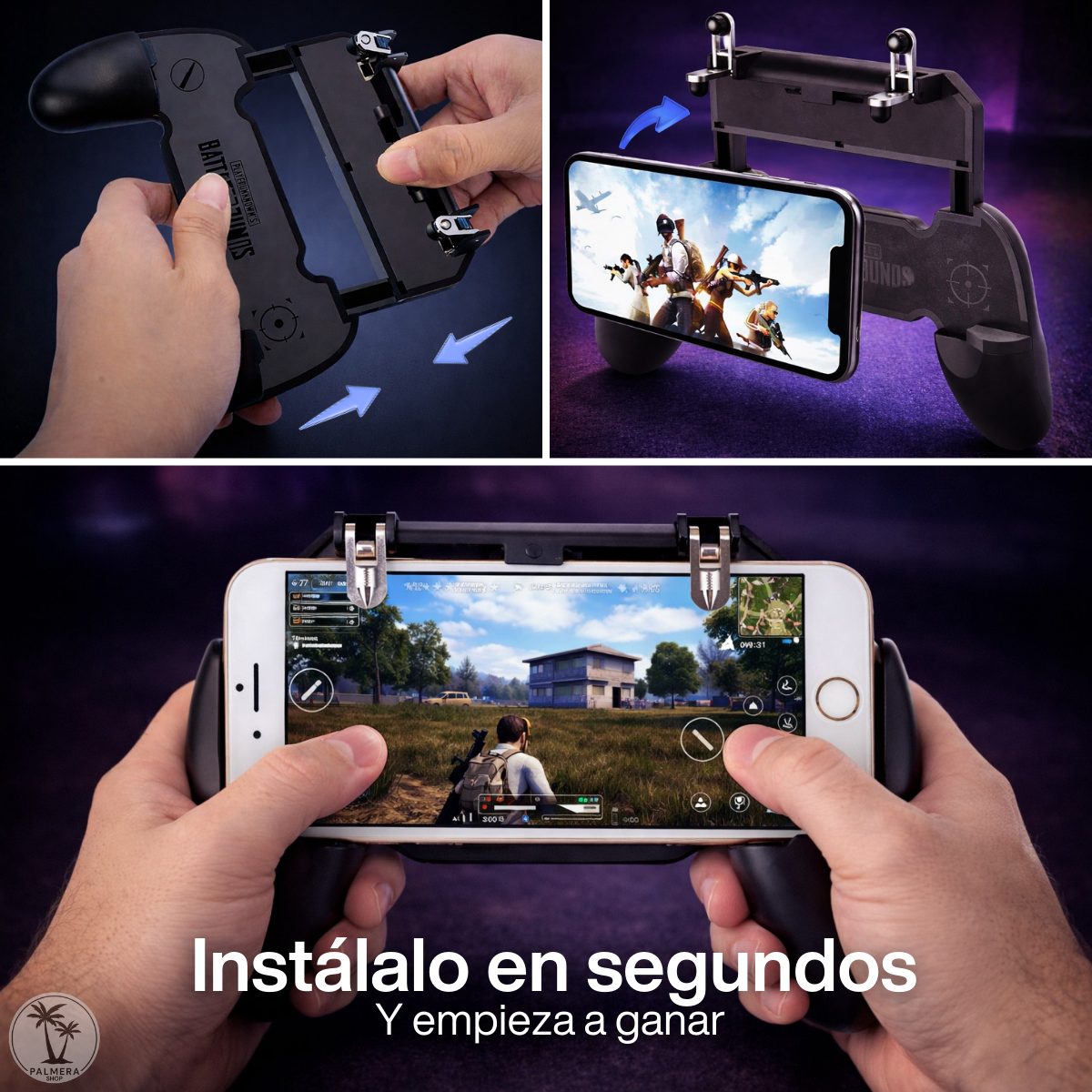 Gatillos Gamepad Android Control Gamepad Gatillo Para Celula Negro.