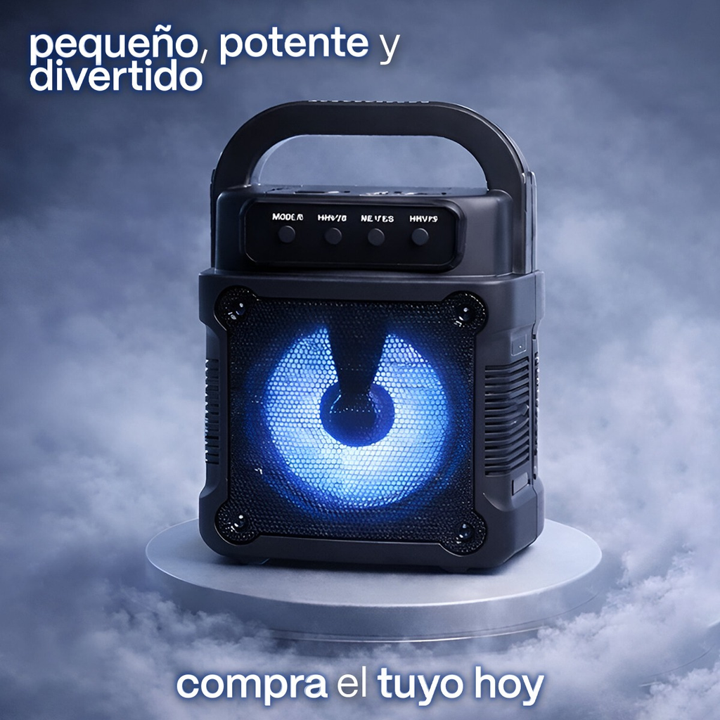 Cabinas De Sonido Parlante Fm Bluetooth Parlante Portatil 3' Negro 5