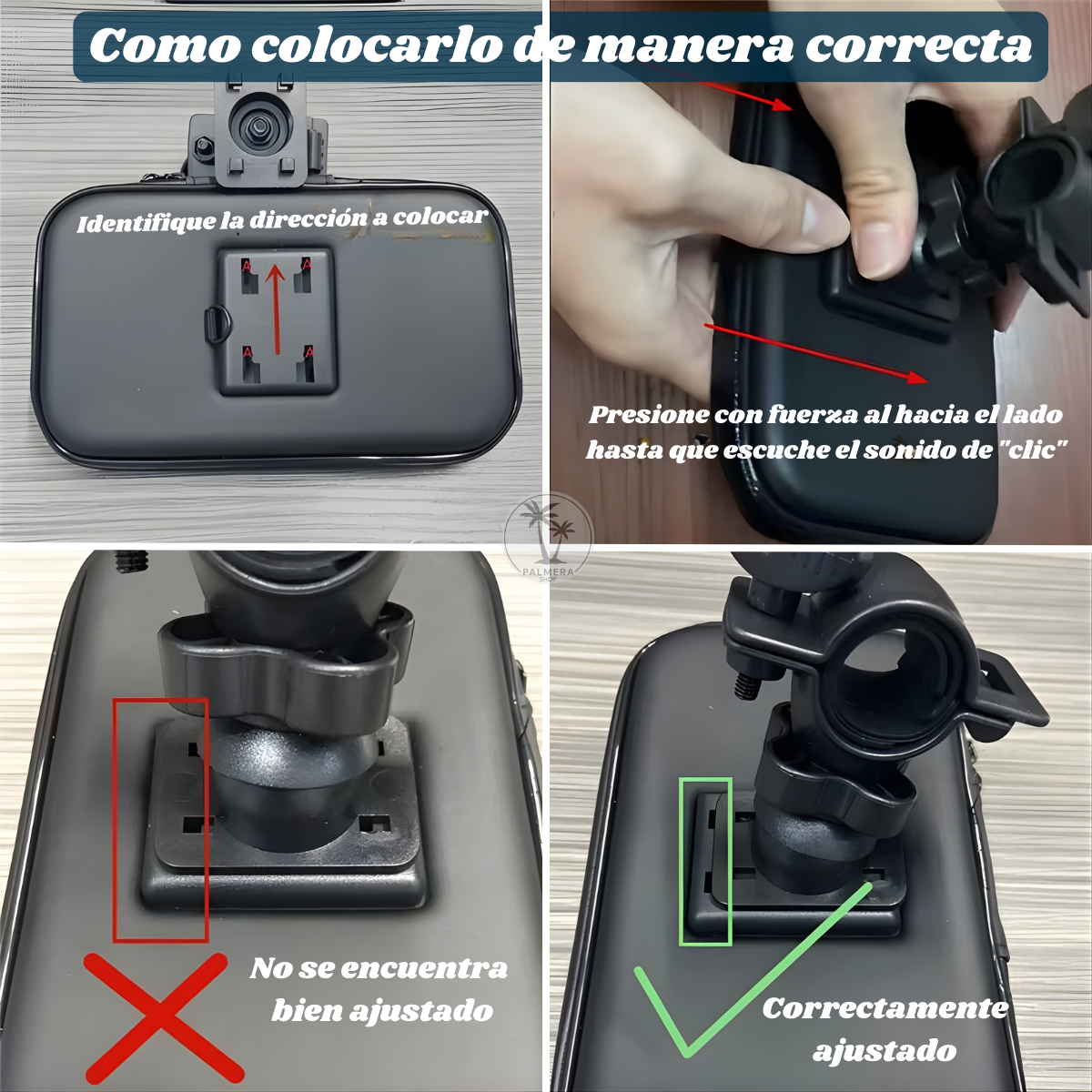 Soporte De Celular Para Moto Estuche Bicicleta Impermeable