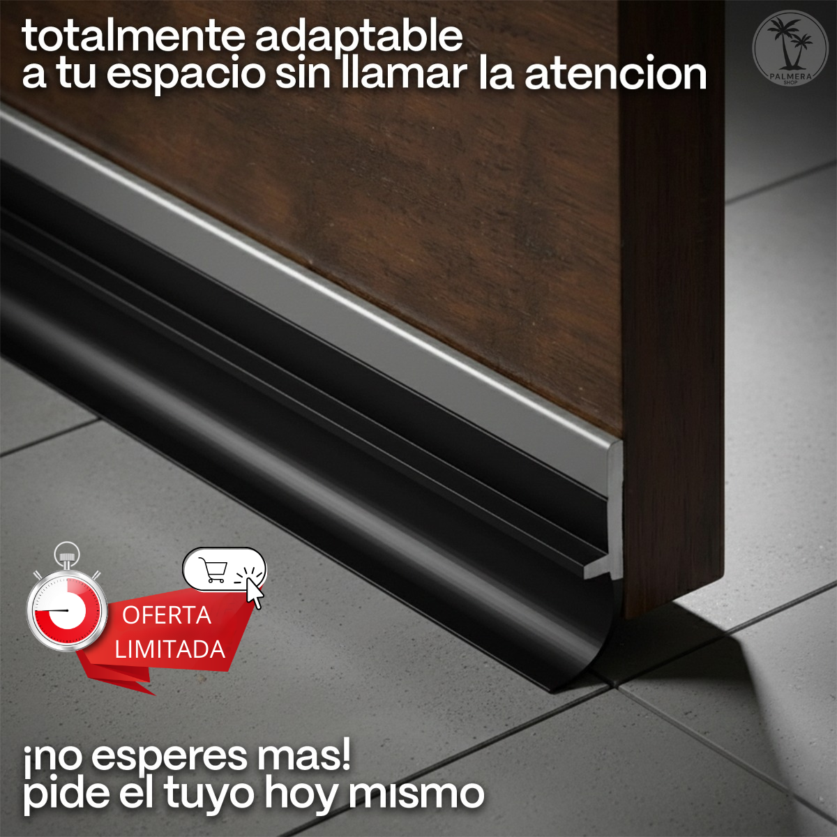 Burlete Protector De Puerta Anticucarachas Polvo Tapon Sello