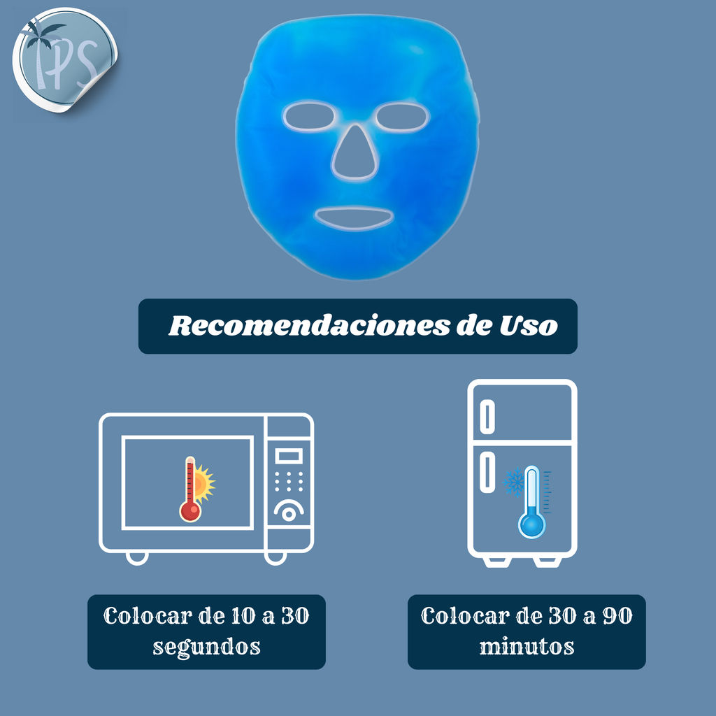 Mascarilla Gel Frío/caliente: Rejuvenece Y Relaja Tu Rostro Tipo De Piel Todas Las Pieles