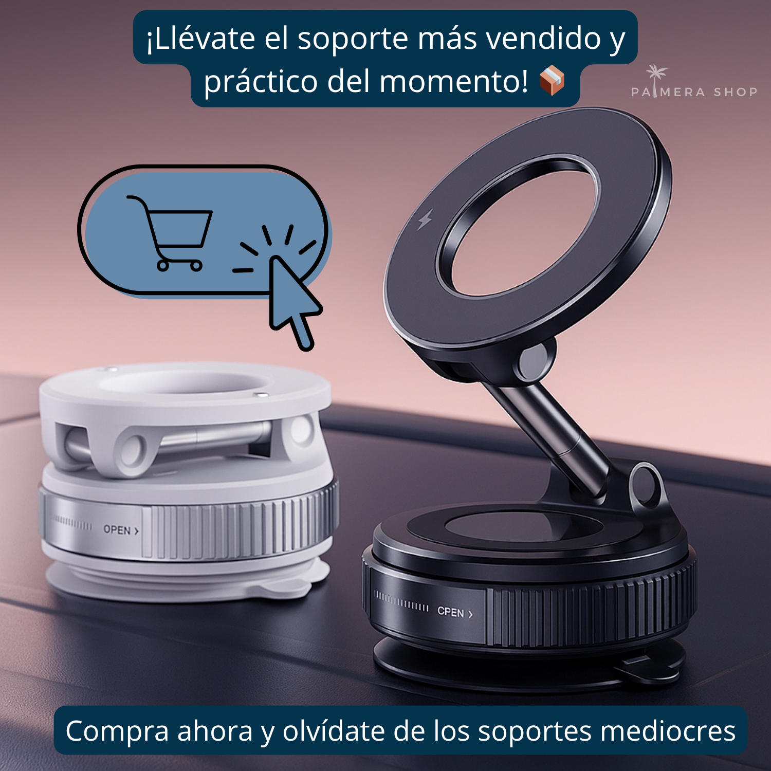 Soporte Porta Celular Holders Para Carro Moto Base De Iman