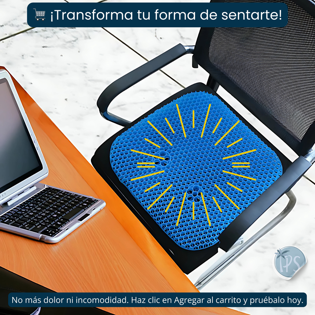 Cojín Ergonómico Silla Trabajo En Casa Auto Oficina Gamer
