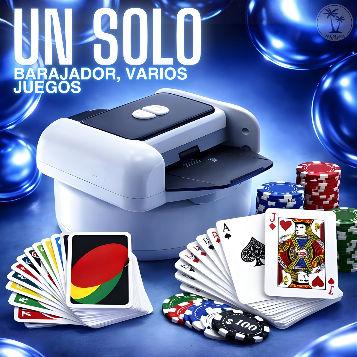 Barajador De Cartas Automático Uno Poker Profesional Usb