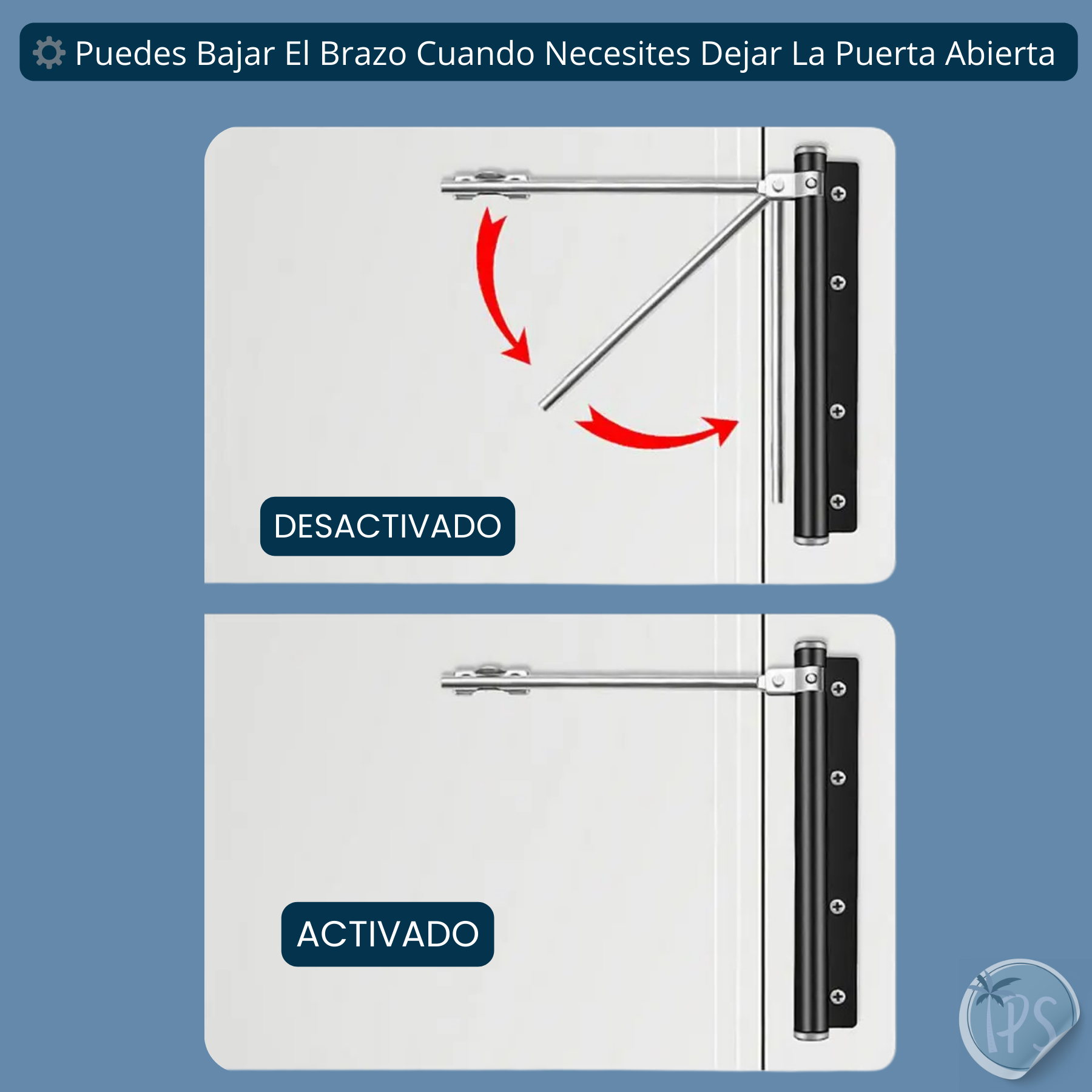 Brazo Hidraulico Gato Cierra Puertas Bisagra Autom De Cierre