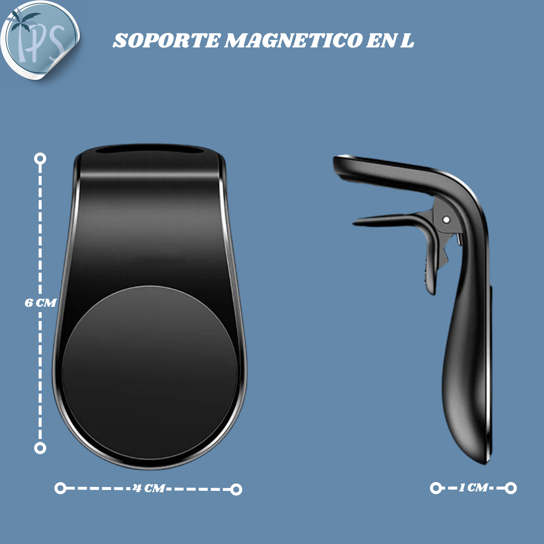 Soporte Iman Celular Carro Holders Bases Para Rejilla Aire