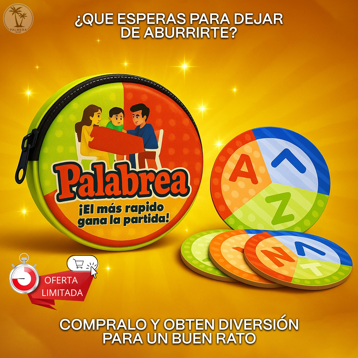 Juego Didactico De Mesa Estimula Educativo Palabrea Stop