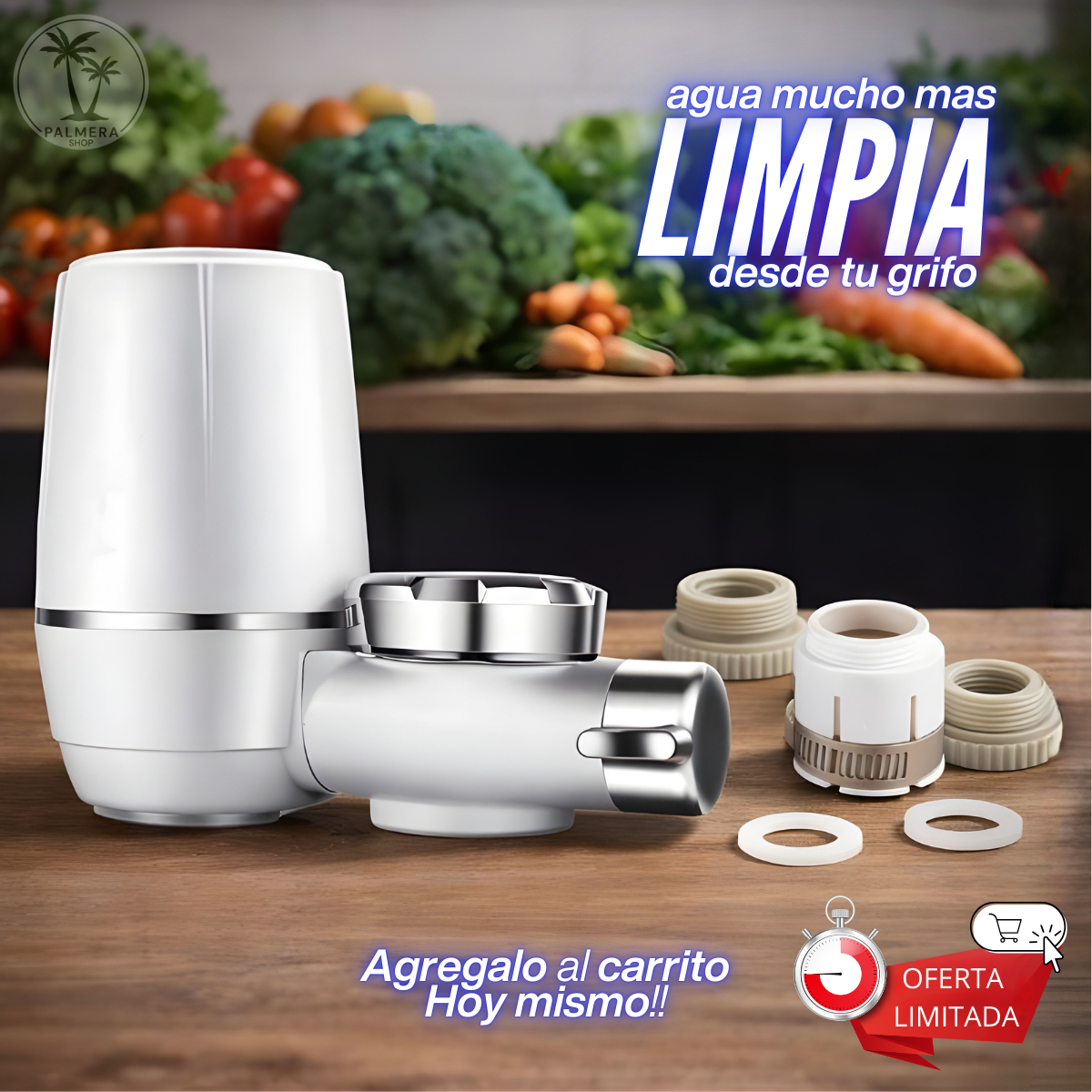Purificadores De Agua Filtros Con Piedras Minerales Grifo Blanco No Requiere Corriente