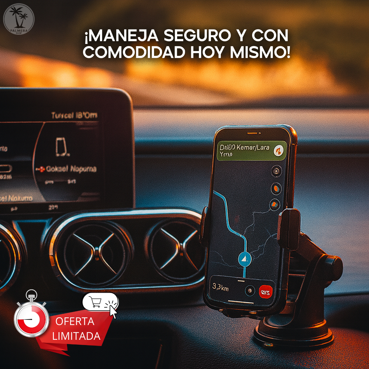 Soporte De Celular Para Carro Base Porta Celulares Ajustable