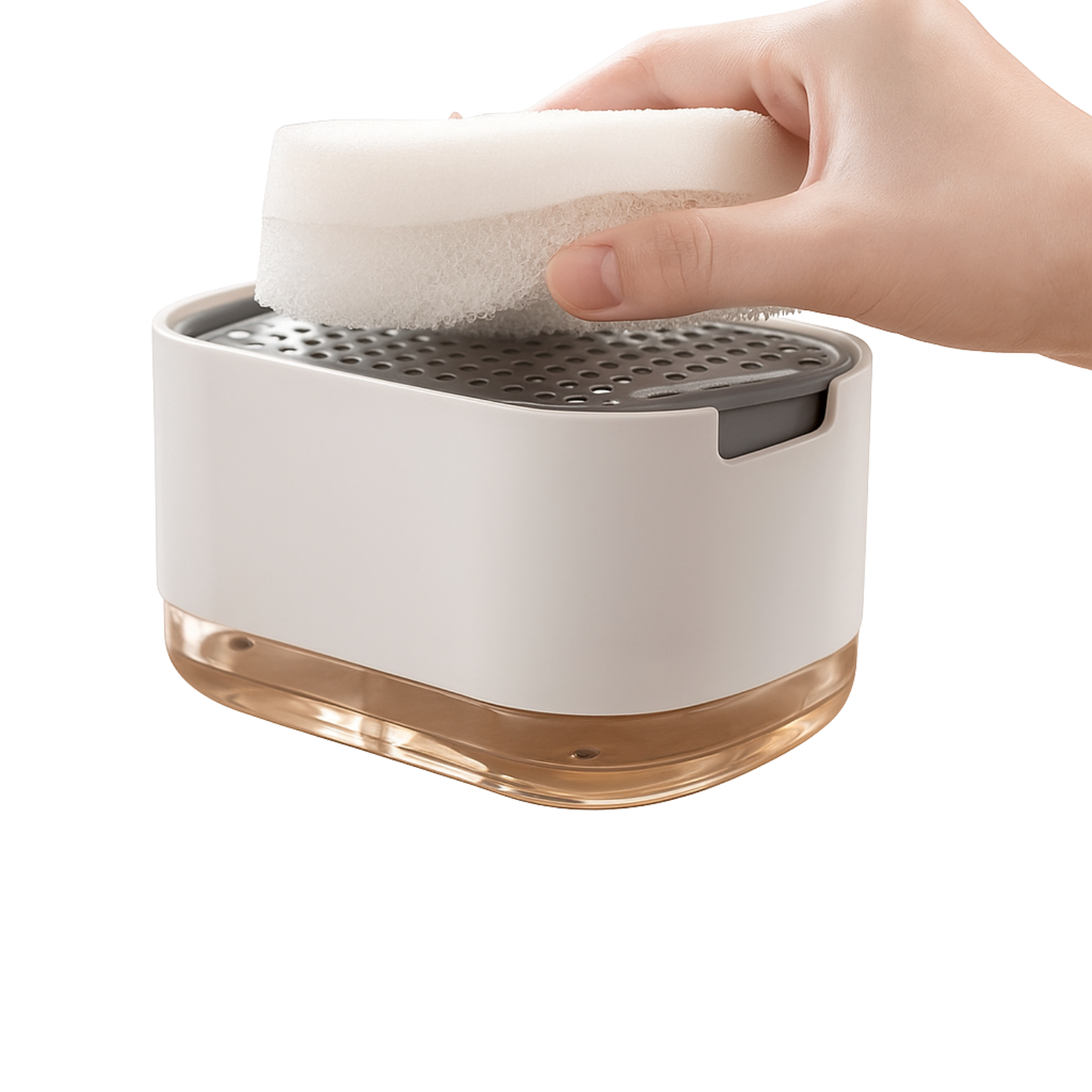 Dispensador Jabón Líquido WinCheers 369ml Con Esponja Manual Antideslizante