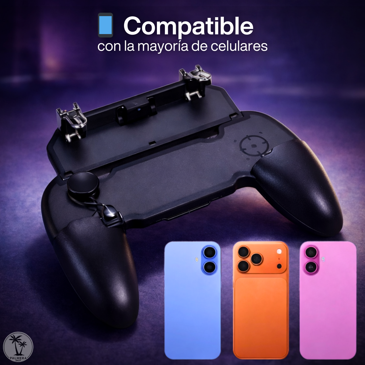Gatillos Gamepad Android Control Gamepad Gatillo Para Celula Negro.