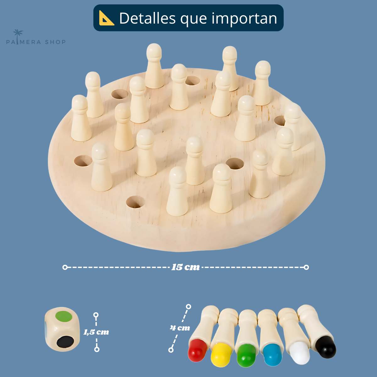 Juego Memoria De Madera Juegos De Mesa Didacticos Montessori