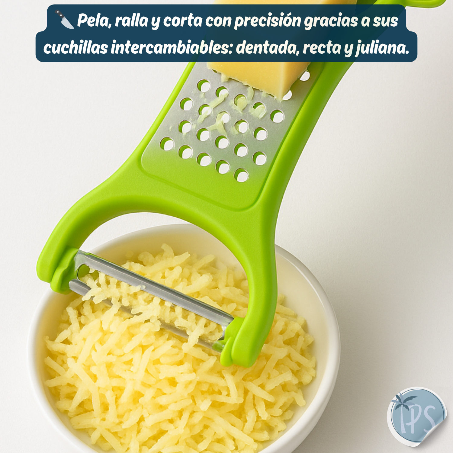 Pelador De Vegetales Verduras Pelapapas Con Cuchillas 3 En 1