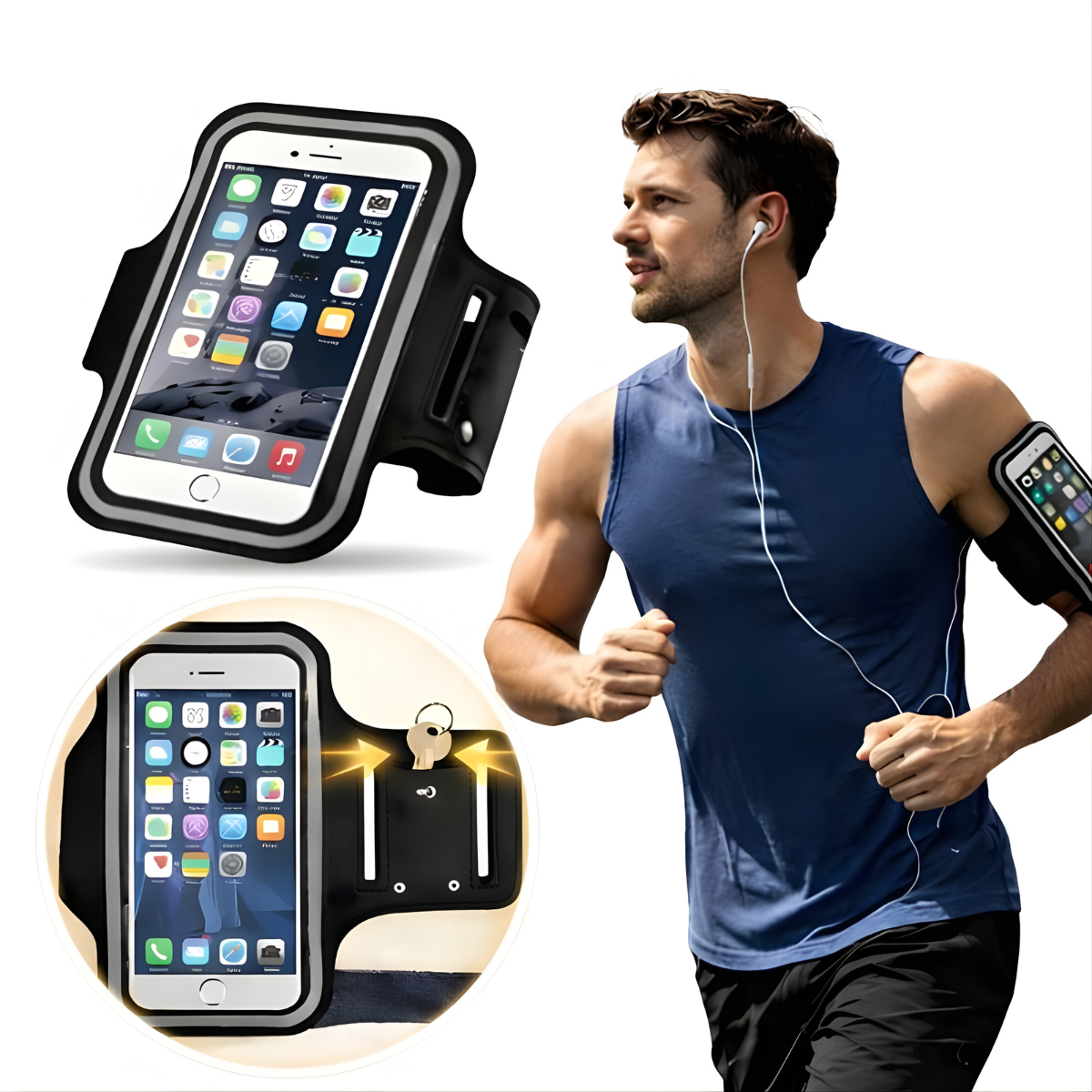 Banda Brazalete Deportivo De Brazo Ajustable Para Celular