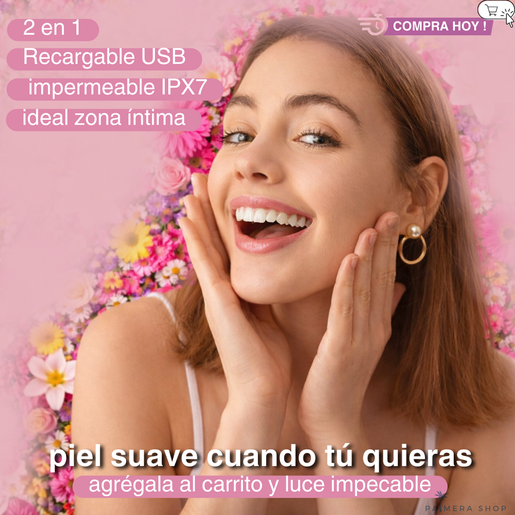 Depilador Electrico Zona Intima Rasuradora Mujer Afeitadora Morada 110v