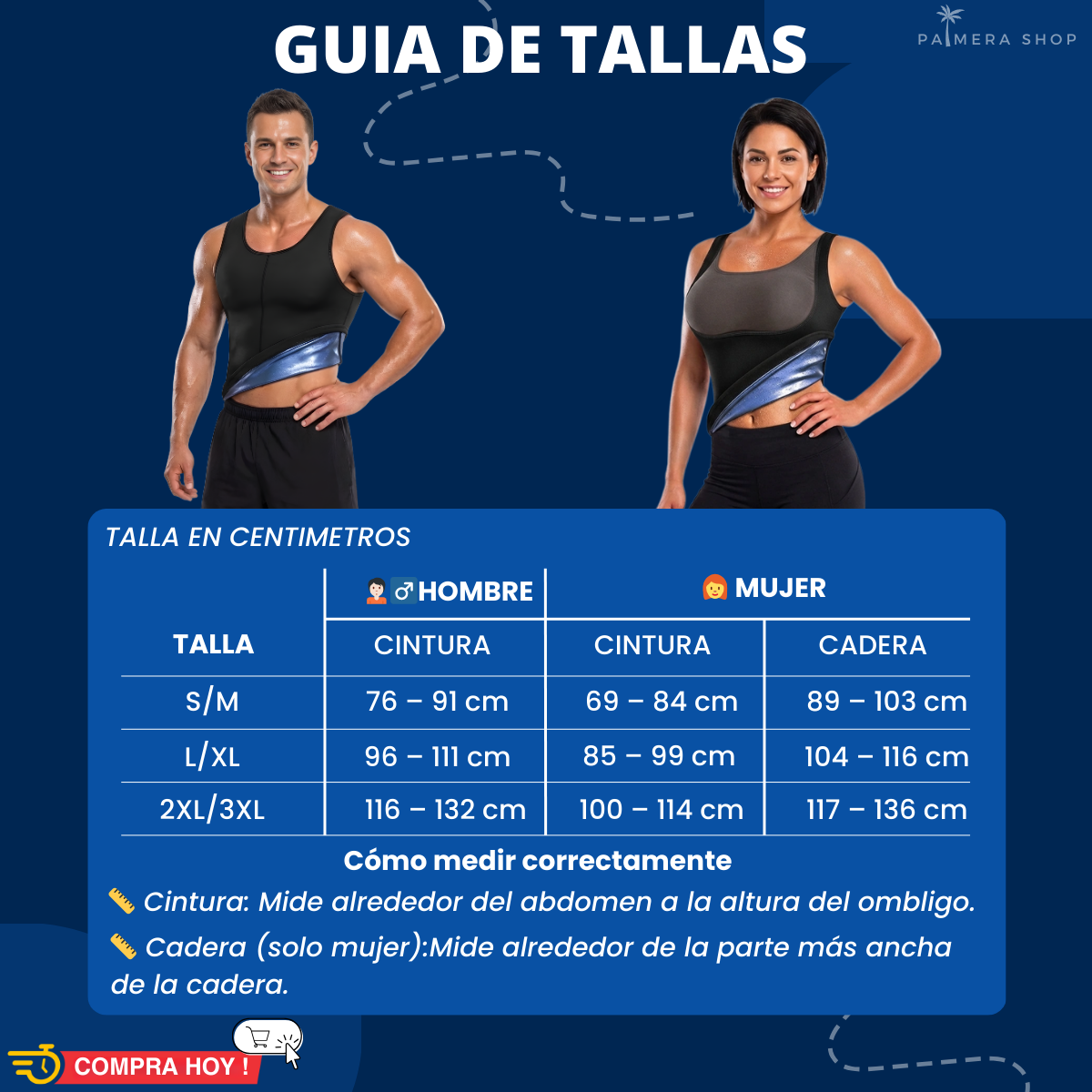 Fajas Termicas Reductoras Cinturilla Moldeadora Avispa Negro Para Mujer 2xl/3xl