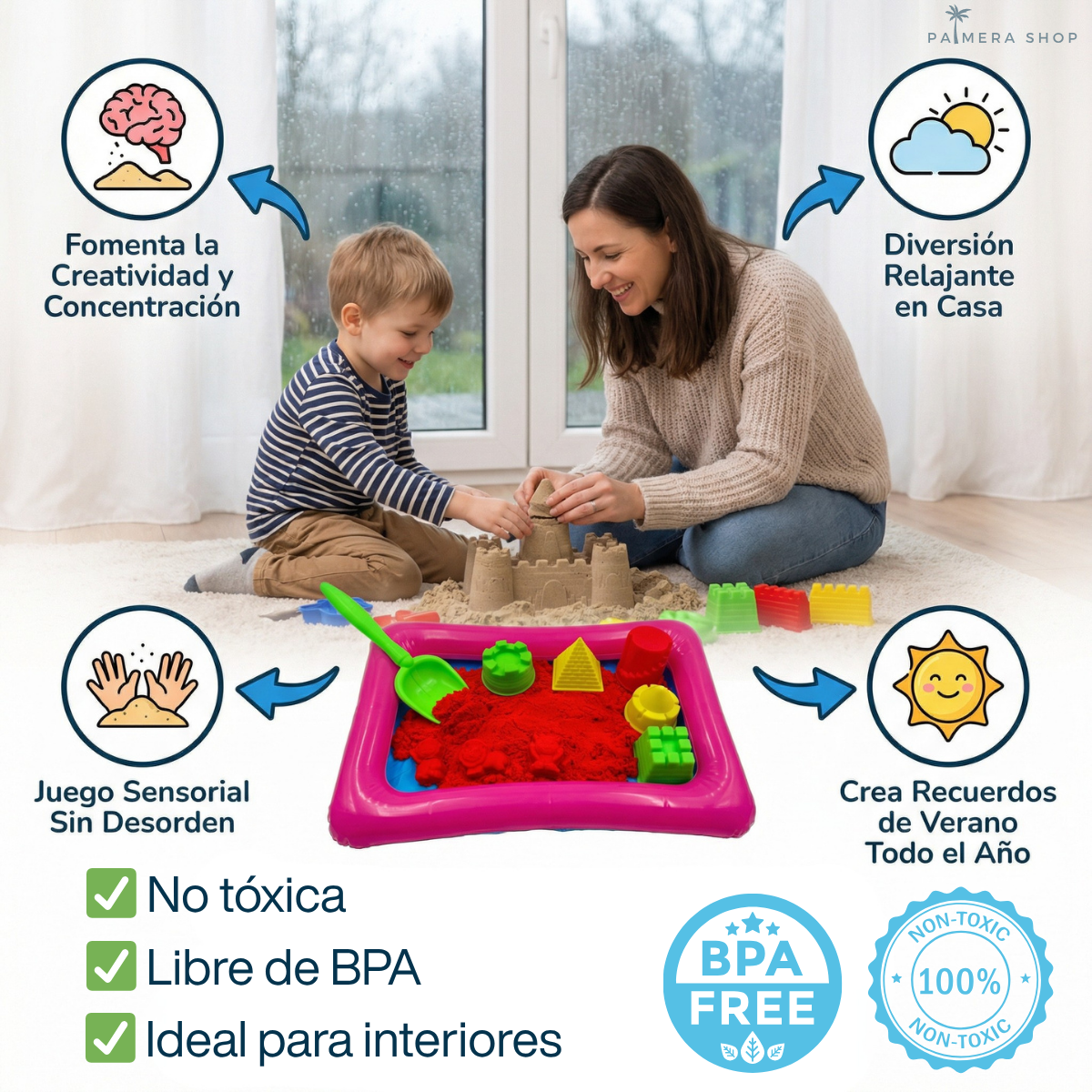 Arena Kinetica Cinetica Magica Moldeable Para Niños Kit