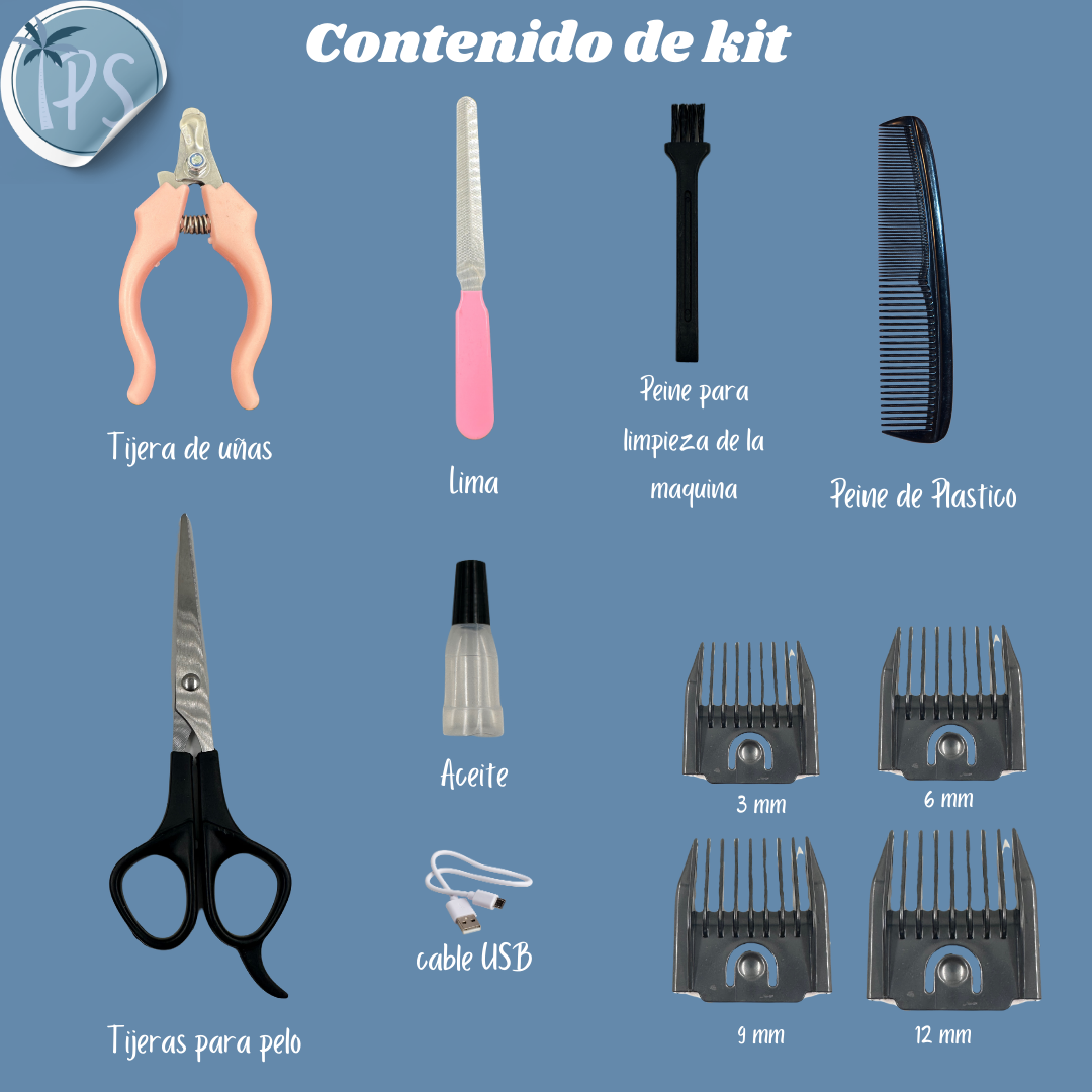 Maquina Para Perros De Peluqueria Canina Peluquear Pelo Gato Dorado