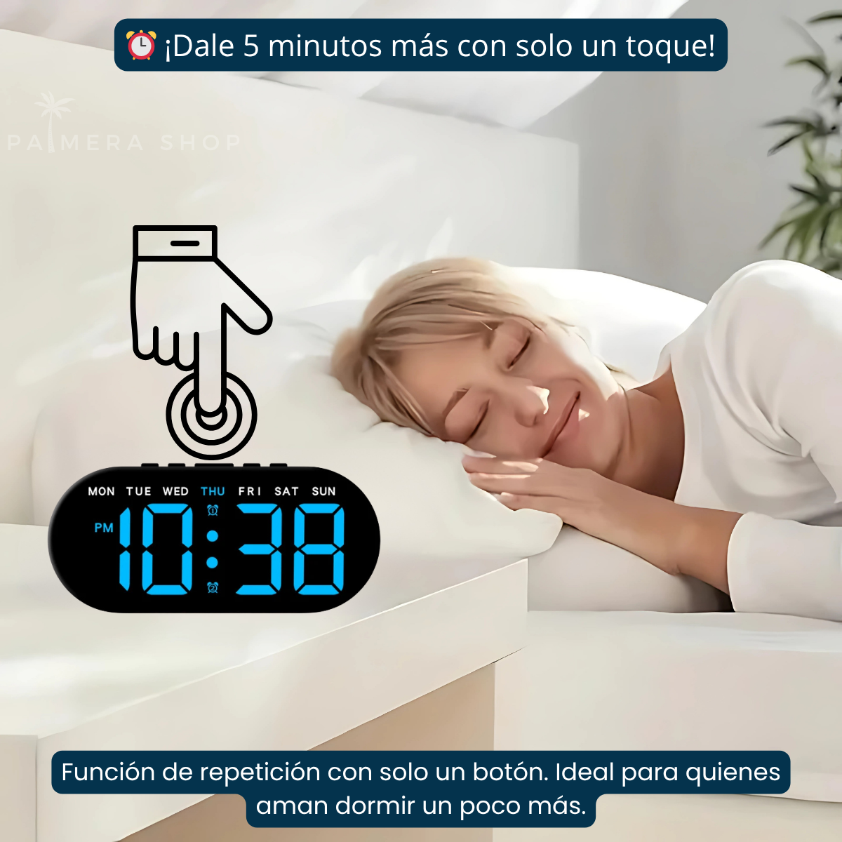 Reloj Despertador Digital Con Alarma Despertadores De Mesa