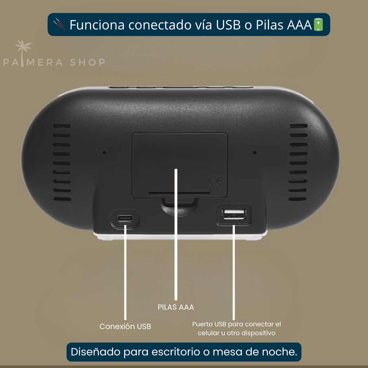 Reloj Despertador Digital Con Alarma Despertadores De Mesa