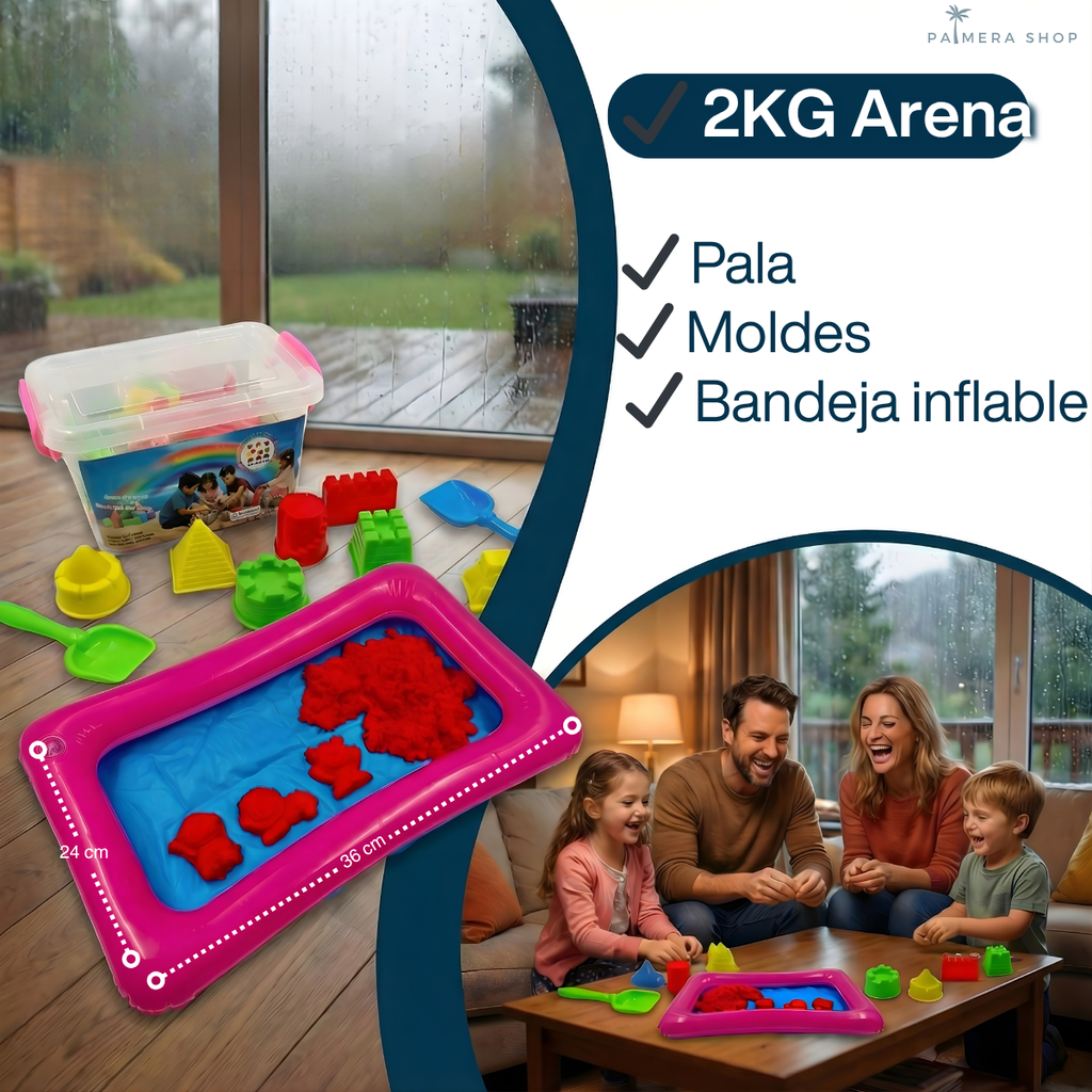 Arena Kinetica Cinetica Magica Moldeable Para Niños Kit