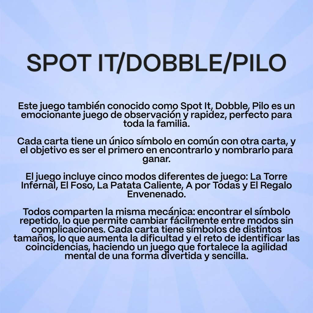 Juego De Mesa Pilo Agilizate Memoria Percepción Visual