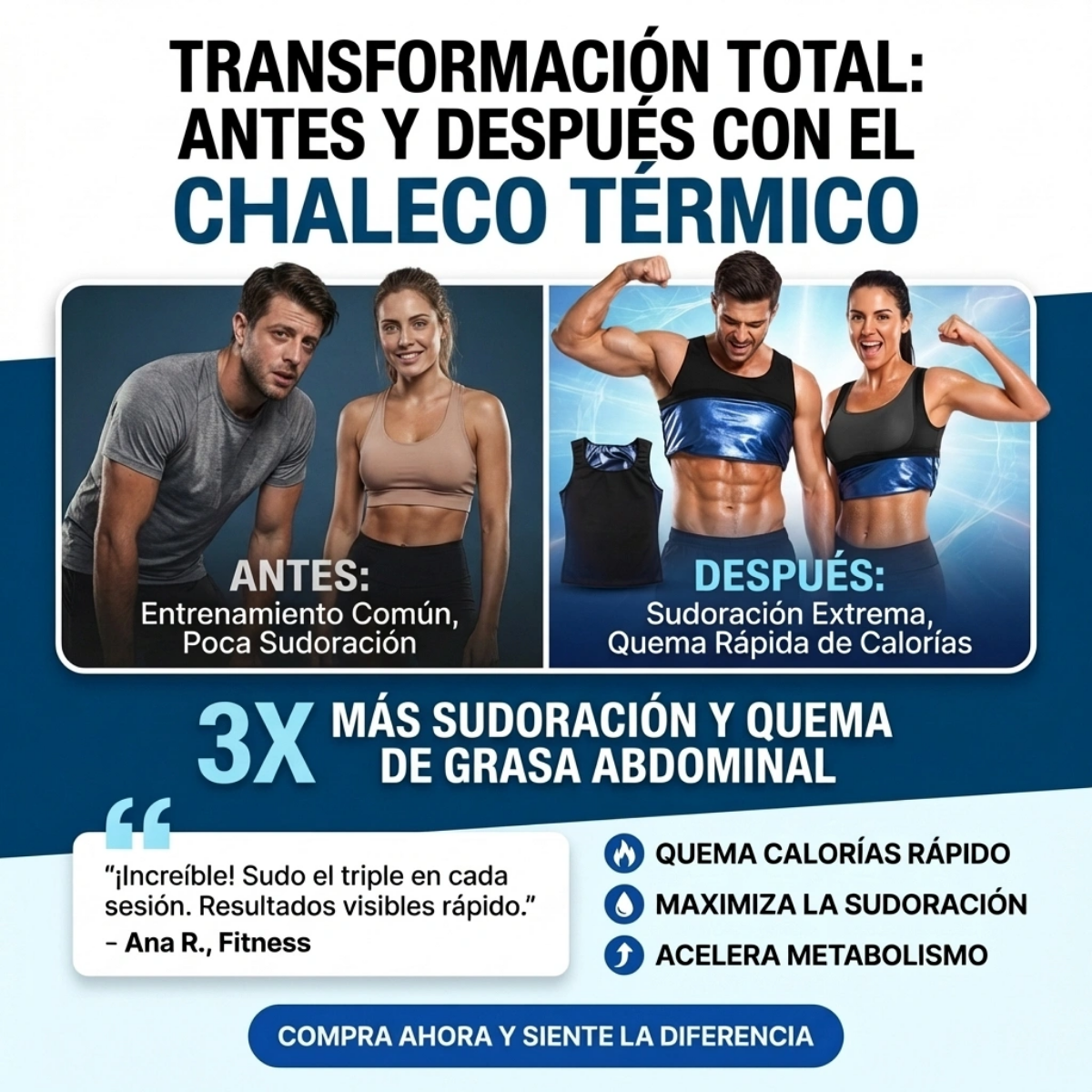 Fajas Termicas Reductoras Cinturilla Moldeadora Avispa Negro Para Mujer 2xl/3xl