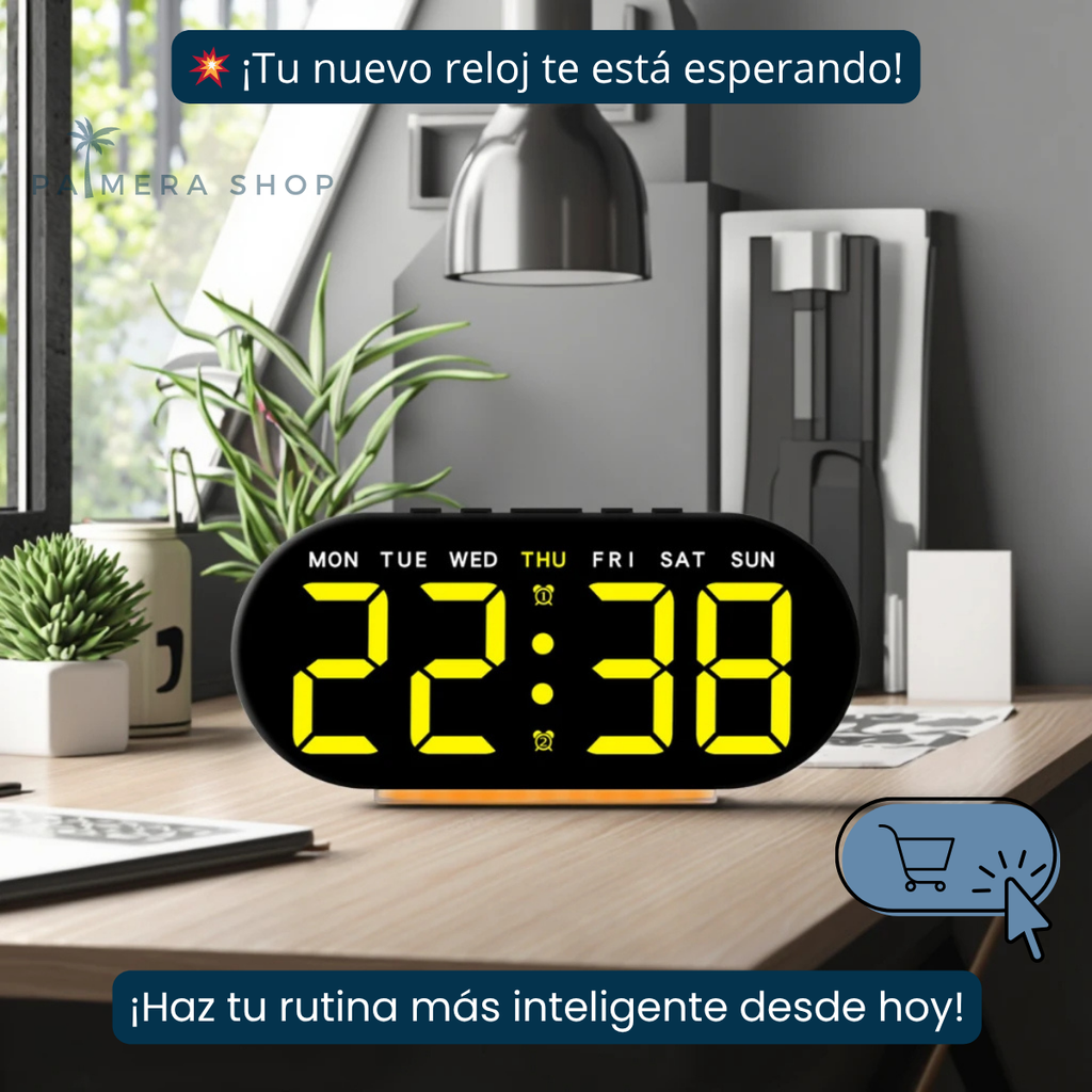 Reloj Despertador Digital Con Alarma Despertadores De Mesa