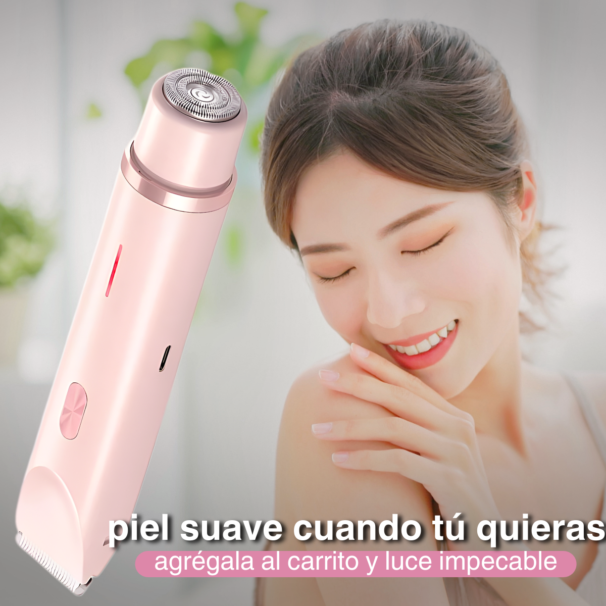 Depilador Electrico Zona Intima Rasuradora Mujer Afeitadora Morada 110v