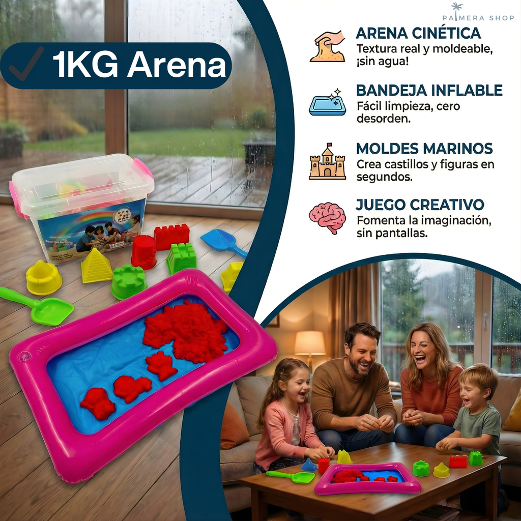Arena Kinetica Cinetica Magica Moldeable Para Niños Kit