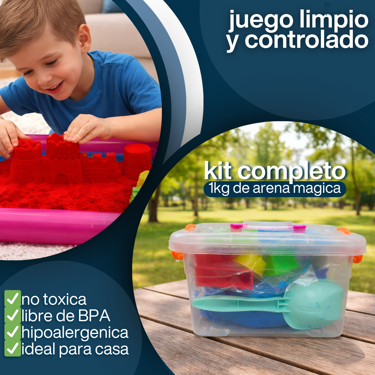 Arena Kinetica Cinetica Magica Moldeable Para Niños Kit