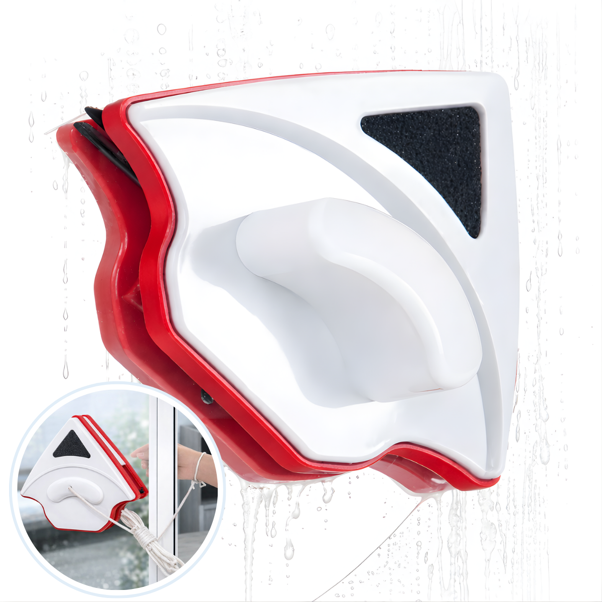 Limpia Vidrios Magnetico Limpiador De Vidrios Ventanas Hogar