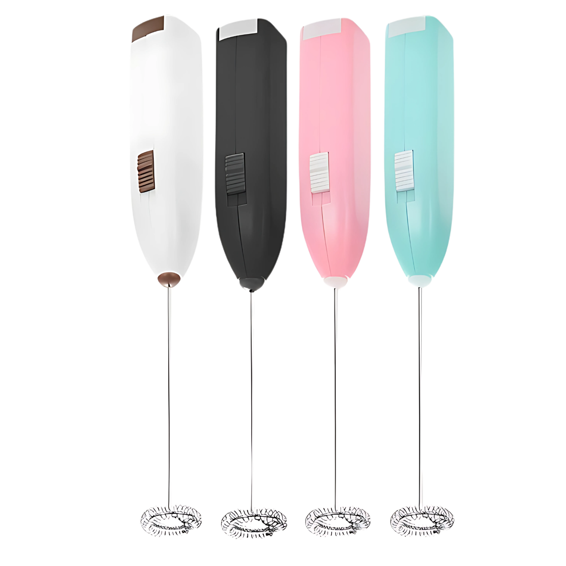 Batidor Eléctrico Portátil Mezclador Espuma Café Leche Huevo Gris Pila Aa 1500rpm