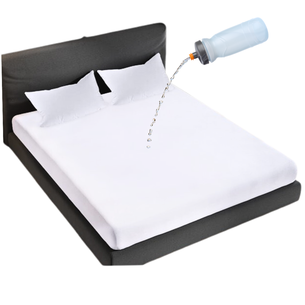 Forros Protector Cubre Colchon Antifluidos King De Cierre Blanco Impermeable King 200x200 cm