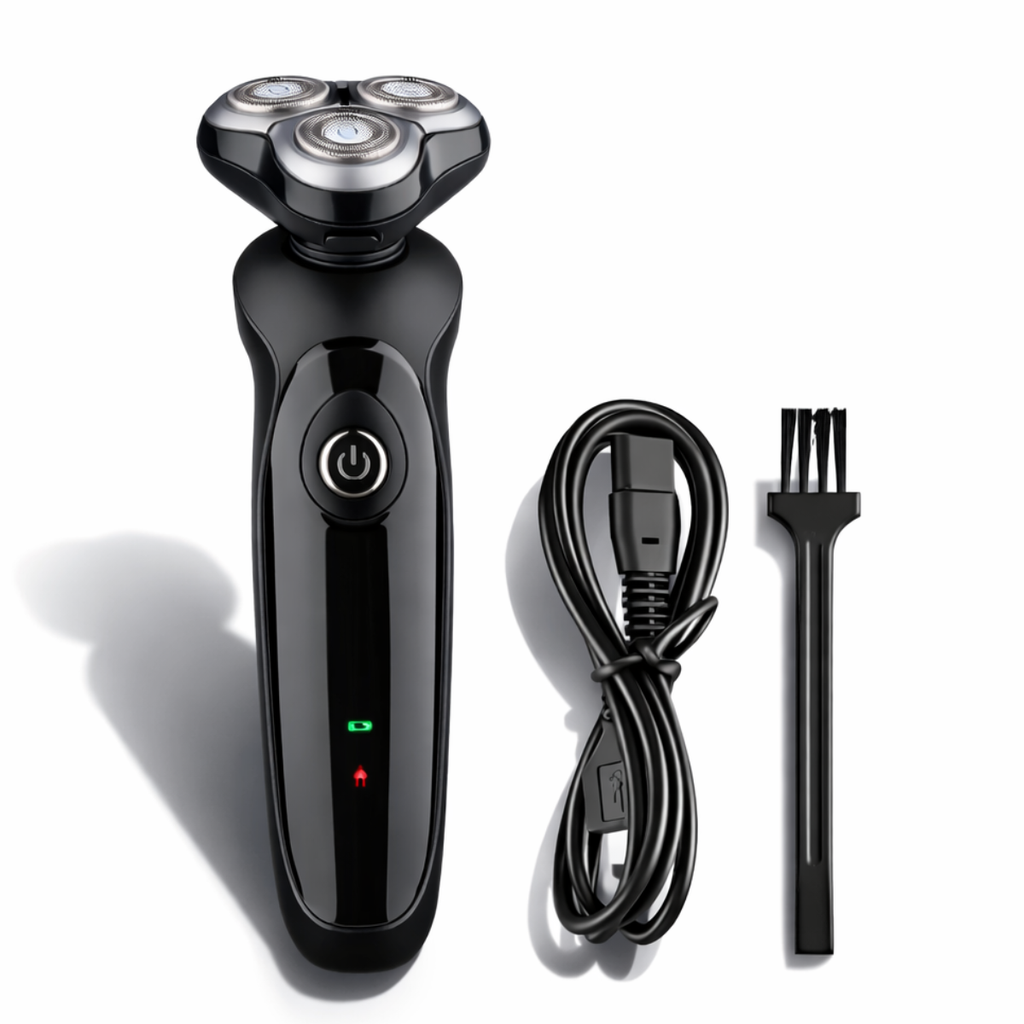 Maquina De Afeitar Hombre Inalambrica Afeitadoras Electricas Negro 110v