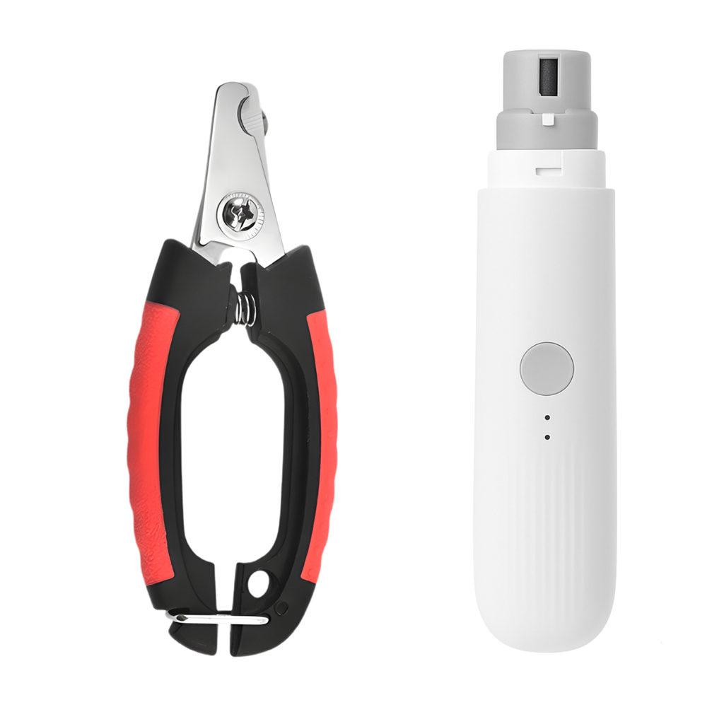 Kit Lima Electrica Para Perros Gatos Corta Unas Para Perros Blanco Todos Los Tamaños