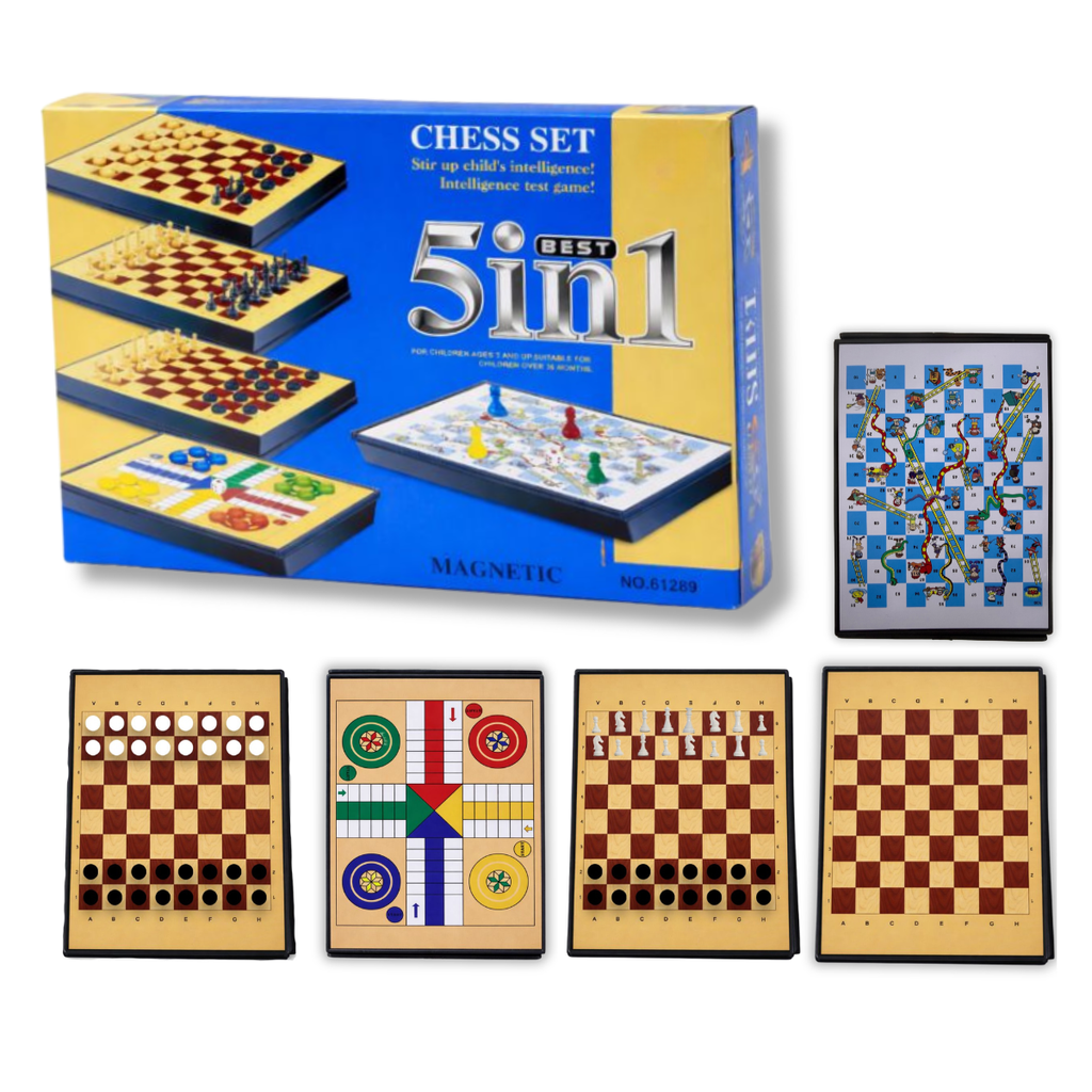 Juegos De Mesa Estrategia Mini Ajedrez Parques Magnetico 5-1