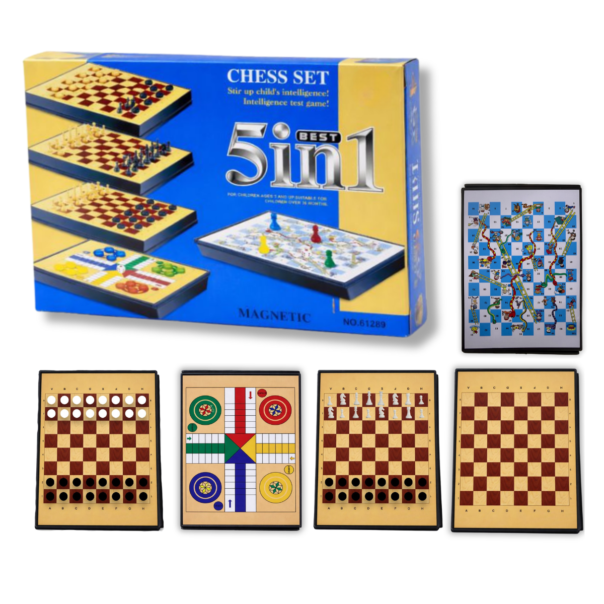 Juegos De Mesa Estrategia Mini Ajedrez Parques Magnetico 5-1
