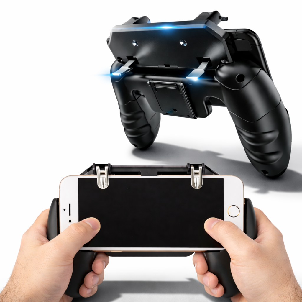 Gatillos Gamepad Android Control Gamepad Gatillo Para Celula Negro.