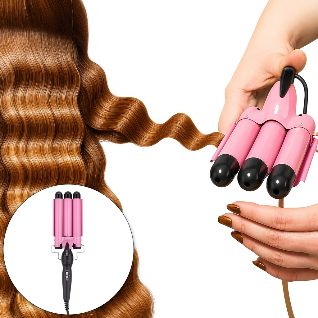 Pinza Rizadora De Cabello Waflera Rizador Sirena Ondulador