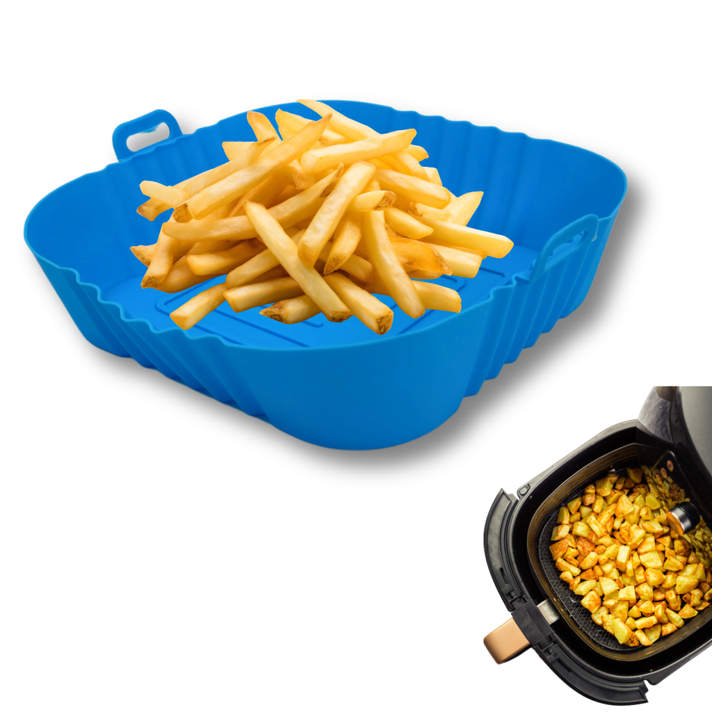 Tapete Silicona Horno Molde Para Air Fryer Freidora De Aire Cuadrado
