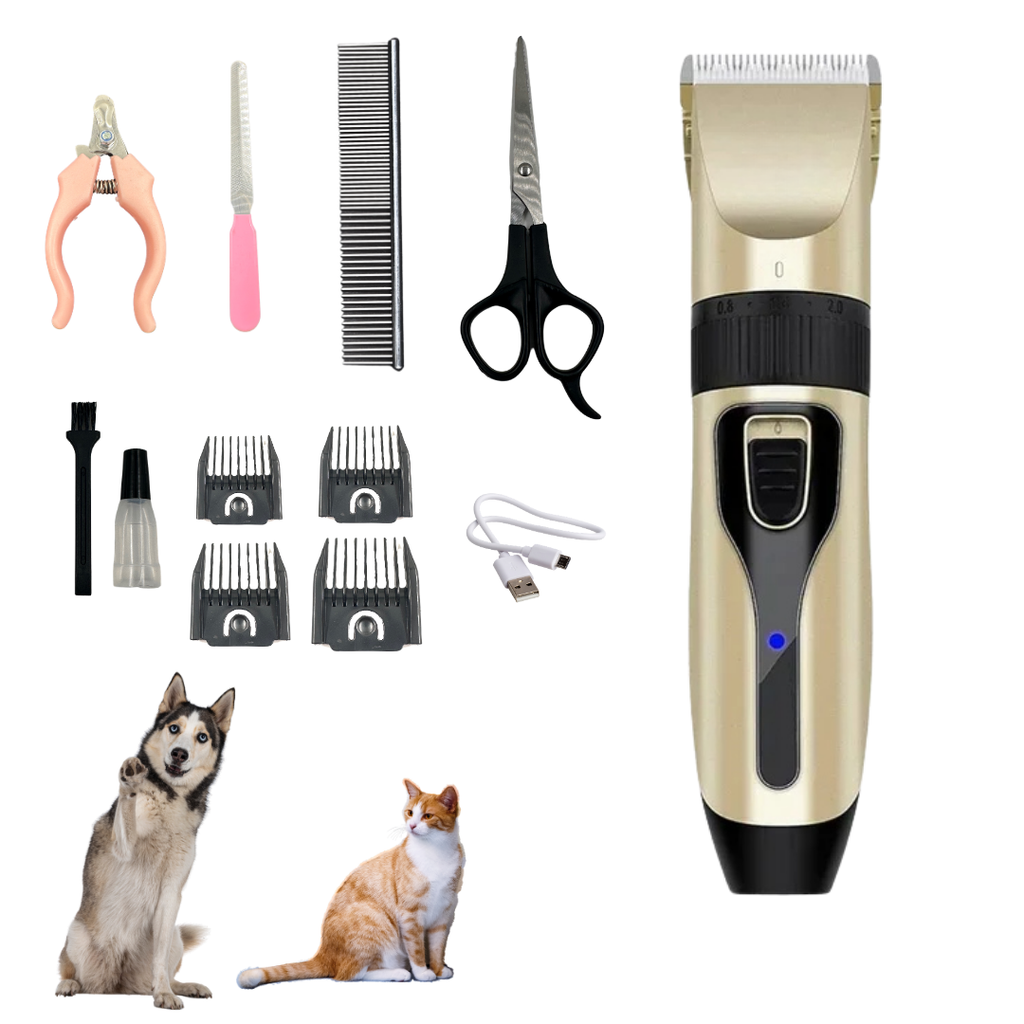 Maquina Para Perros De Peluqueria Canina Peluquear Pelo Gato Dorado