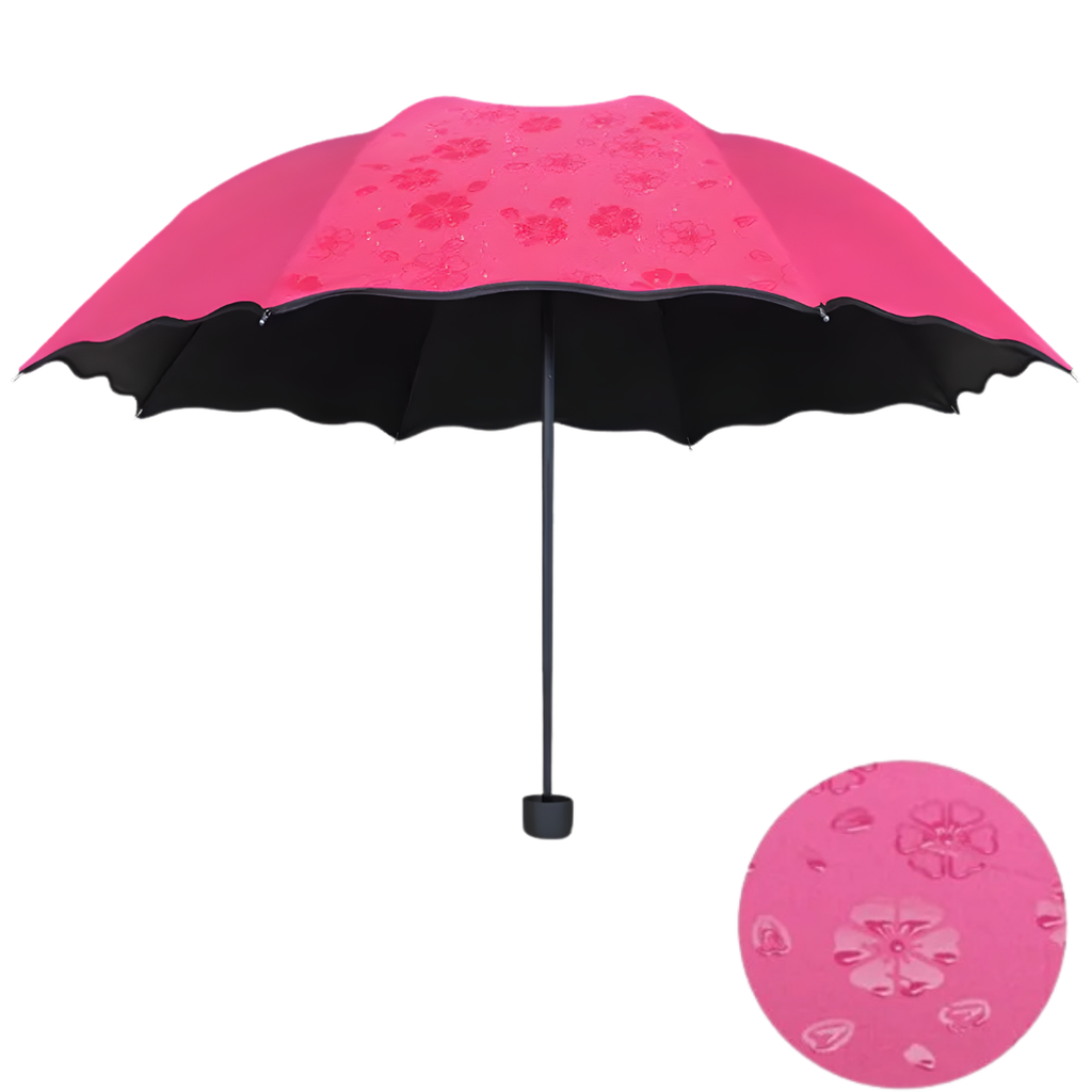 Paraguas Plegable Sombrillas Mujer Pequeña Con Proteccion Uv Morado