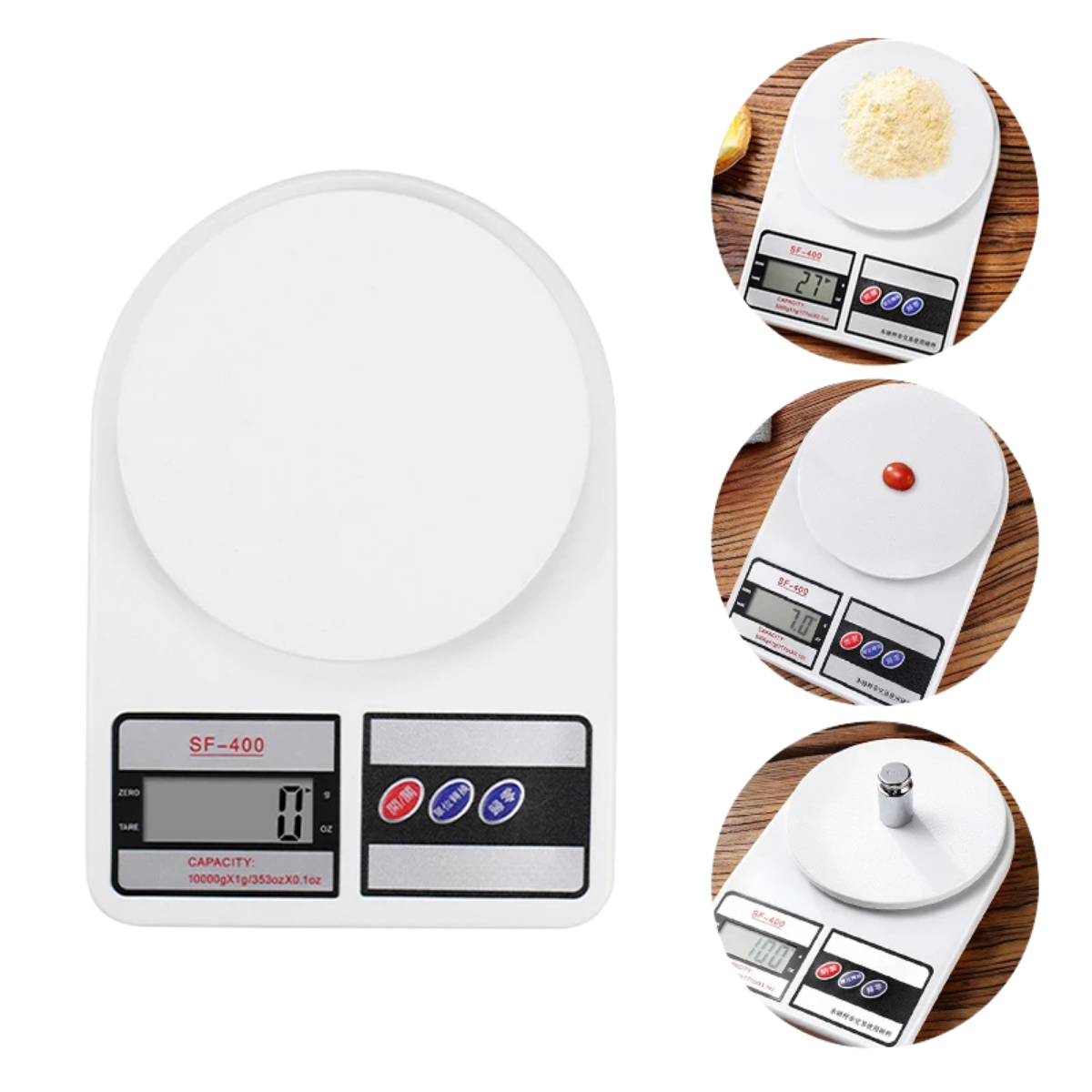 Balanza de cocina digital SQ Cozinha SF-400 pesa hasta 10kg