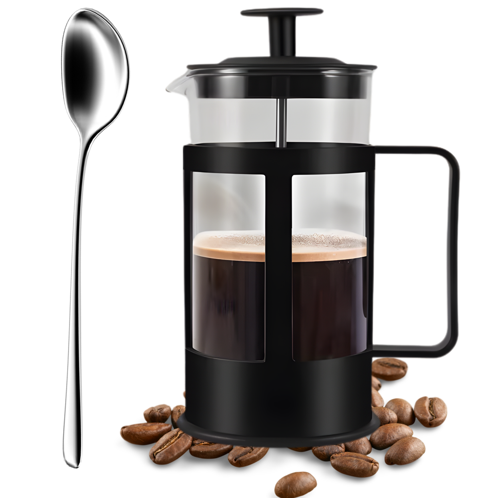 Prensa Francesa Cafe Cafetera En Vidrio Borosilicato 600ml