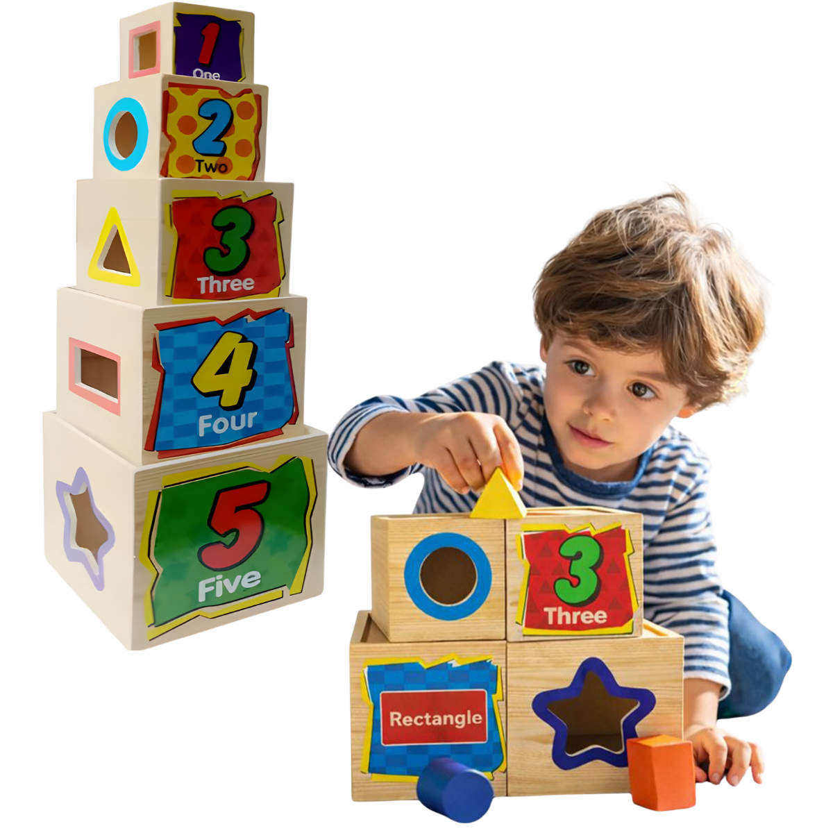 Juegos Didacticos Montessori Juguetes Para Encajar Cubo Aros