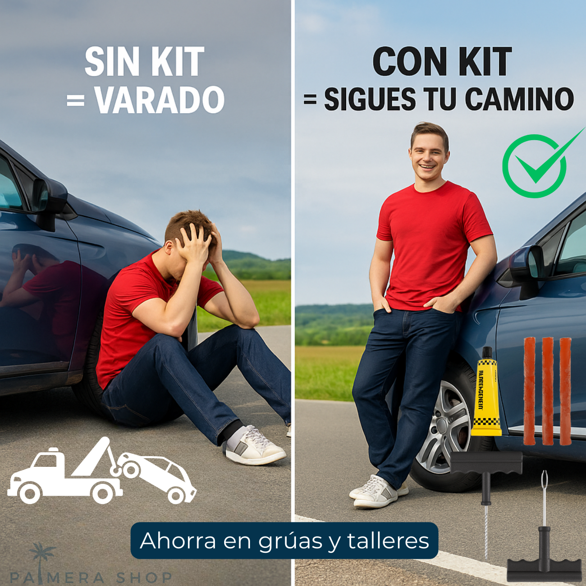 Kit Despinche / Despinchar Moto /carro Llanta Sellomatic-omi