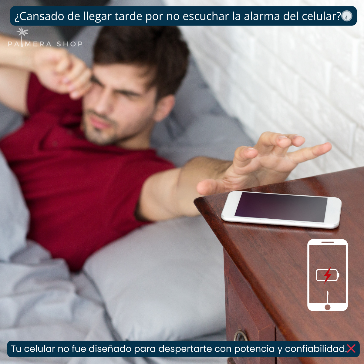 Radio Despertadores Reloj Despertador Digital De Mesa Am Fm Negro 110